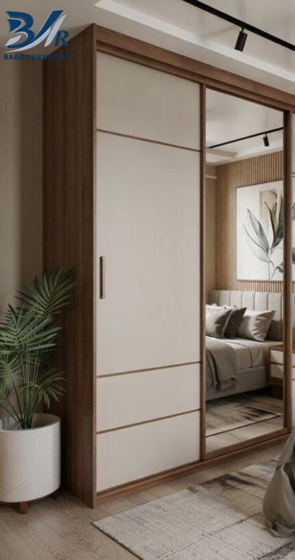 دولاب مودرن باللون  البني