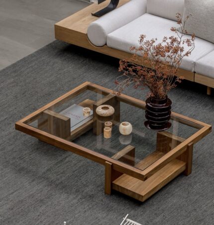 ترابيزة قهوة مودرن بتصميم هندسي مميز